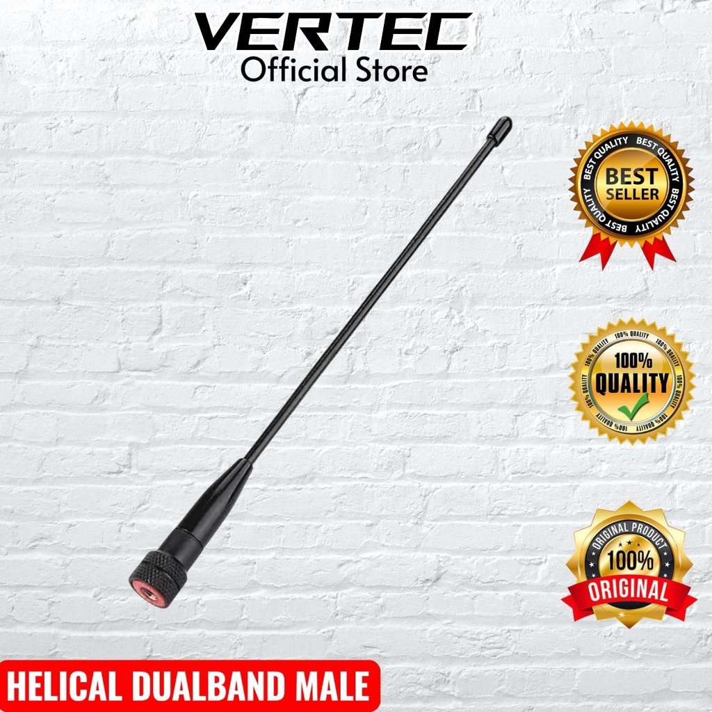 Antena Helical Dualband Sma Male Compatible HT Weierwei VEV V8 Plus V8Plus Firstcom FC27 FC07 700WP 