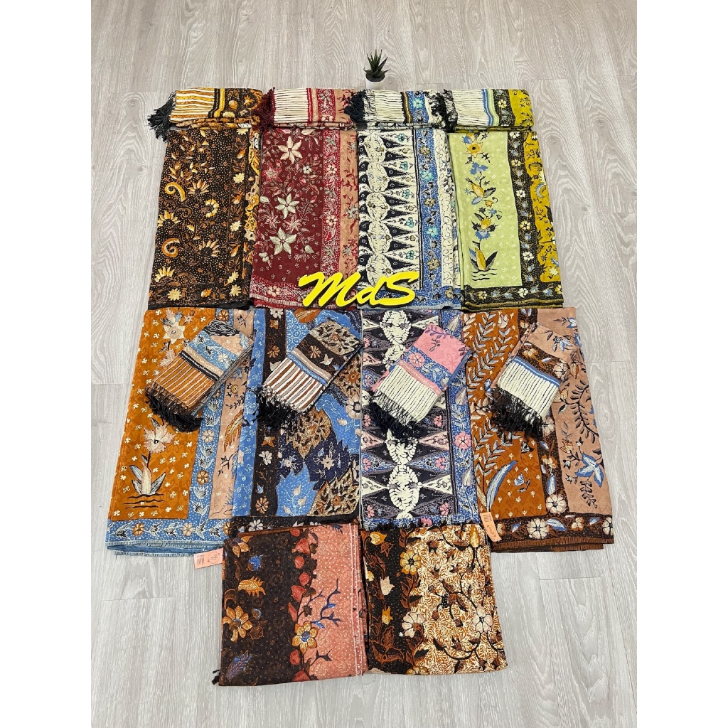 MdS Sutra ATBM Garut Tulis Original Set Selendang Besar