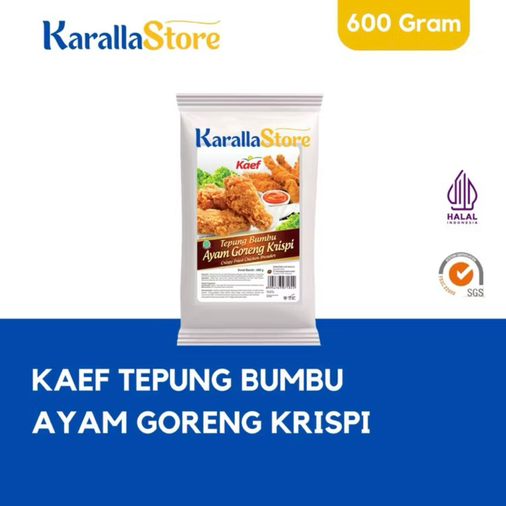 Tepung Ayam Goreng Krispy KAEF | Tepung Bumbu Ayam Goreng | Tepung Fried Chicken