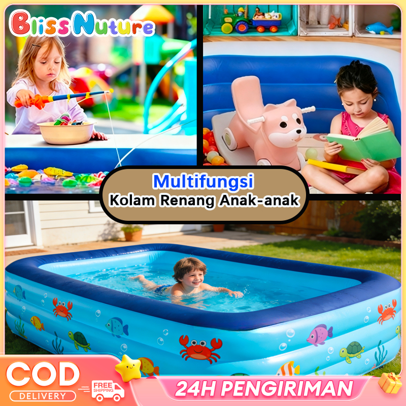 Kolam Renang Anak + Kolam Renang Anak Pompa / Multifungsi / 120CM / 150CM / 210CM / 260CM / 300CM