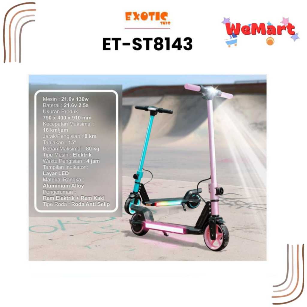ST 8143 ST 8145 ST 8150 ST 8256 EXOTIC ADULT ELECTRIC SCOOTER // Mainan Sekuter Listrik Dewasa Skute