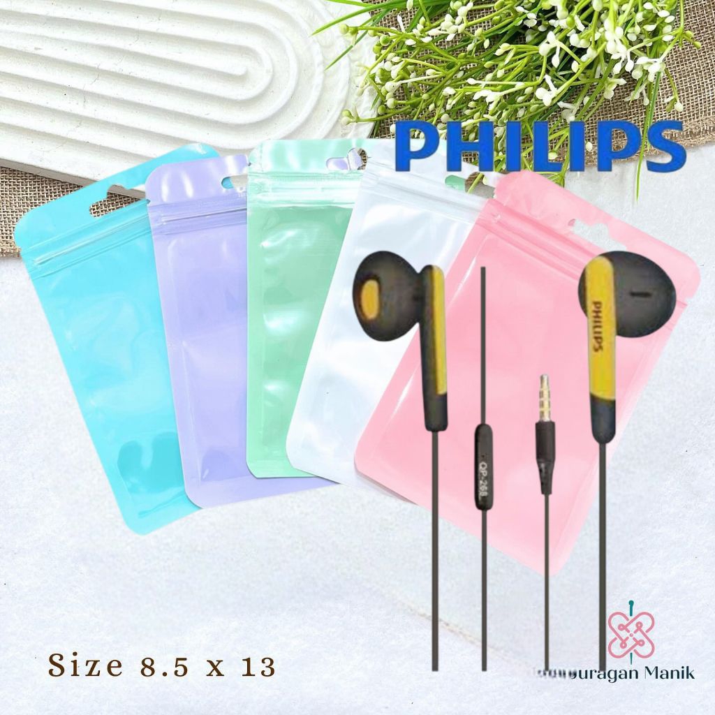 Hf Headset Handsfree Earphone New Philips Ph - 268 Proton Metalic { Packing Plastik }