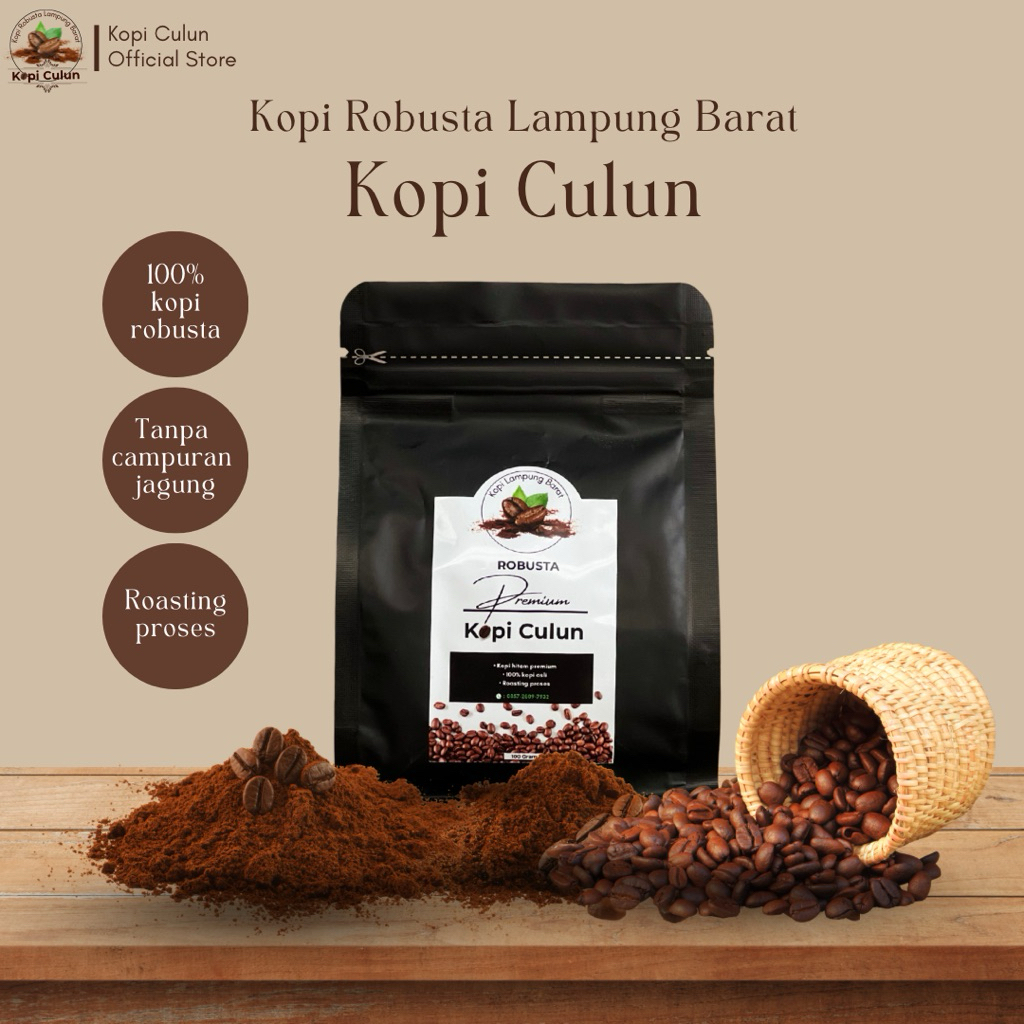 Kopi Culun Kopi Robusta Lampung Barat