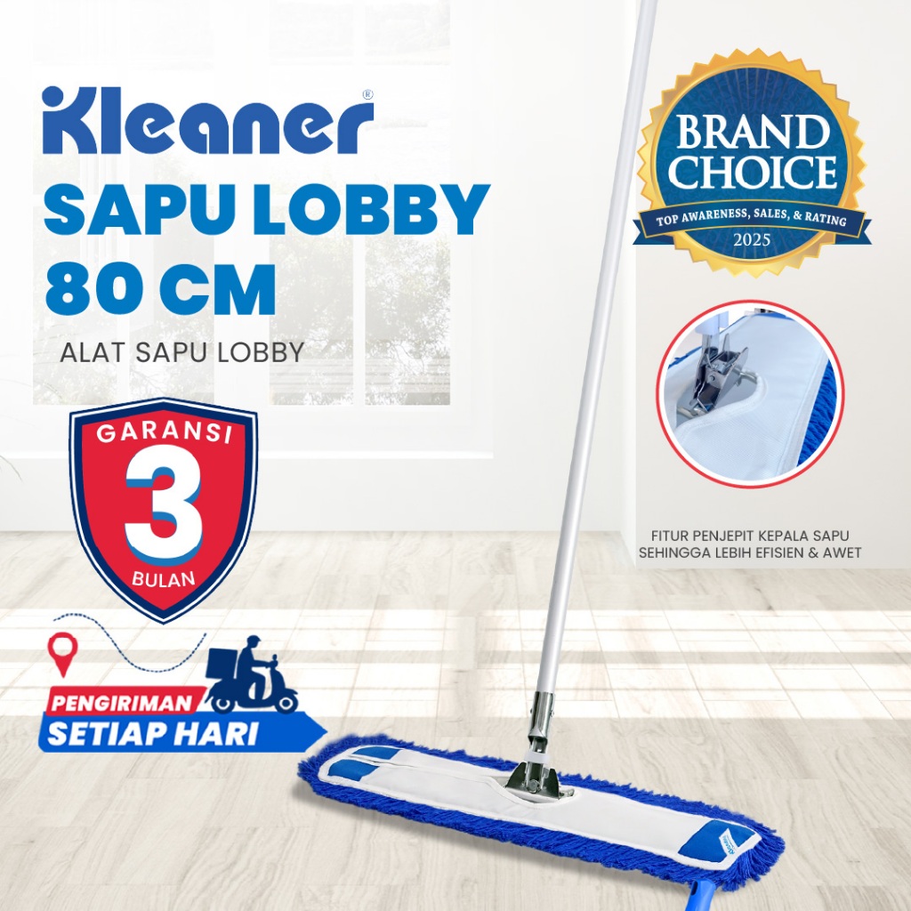 Kleaner Alat Pel Lebar 80 Cm Lobby Duster Floor Mop Pembersih Lantai Lobi GSA888