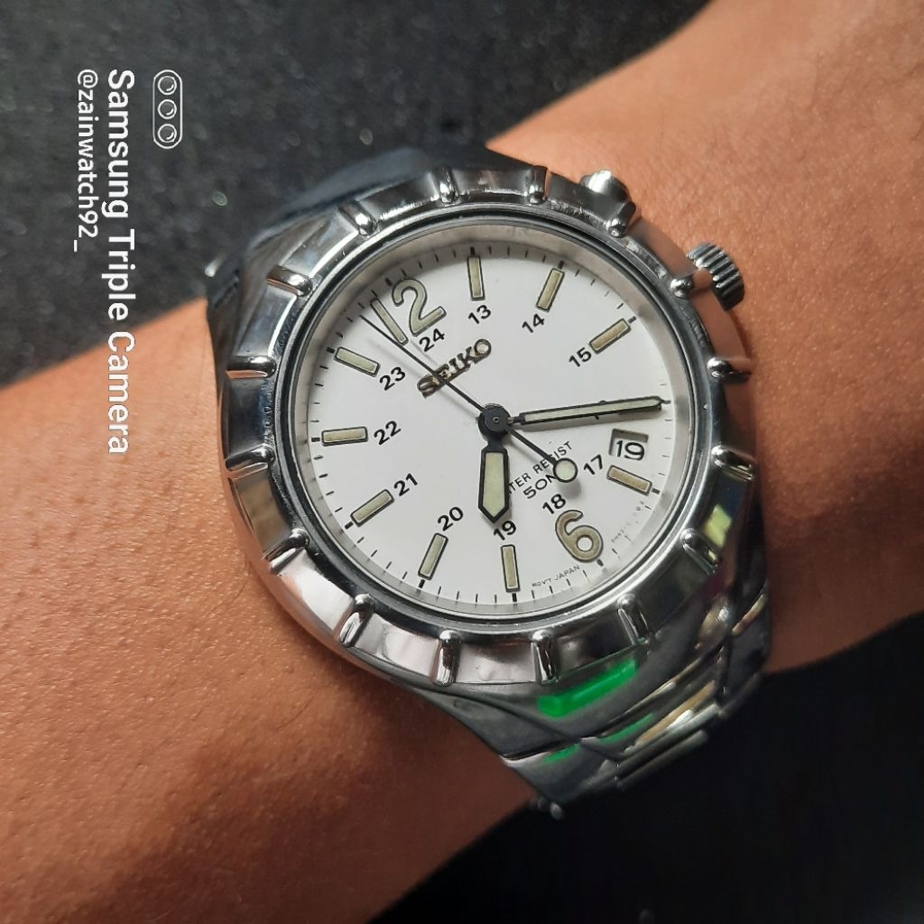 Jam Tangan Pria Seiko Kinetic Quartz Vintage ORIGINAL