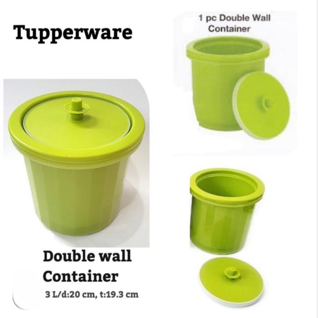 Seal Doble Wall Tupperware 3L  (Termos nasi /minuman) & Tutup Teko 4 L