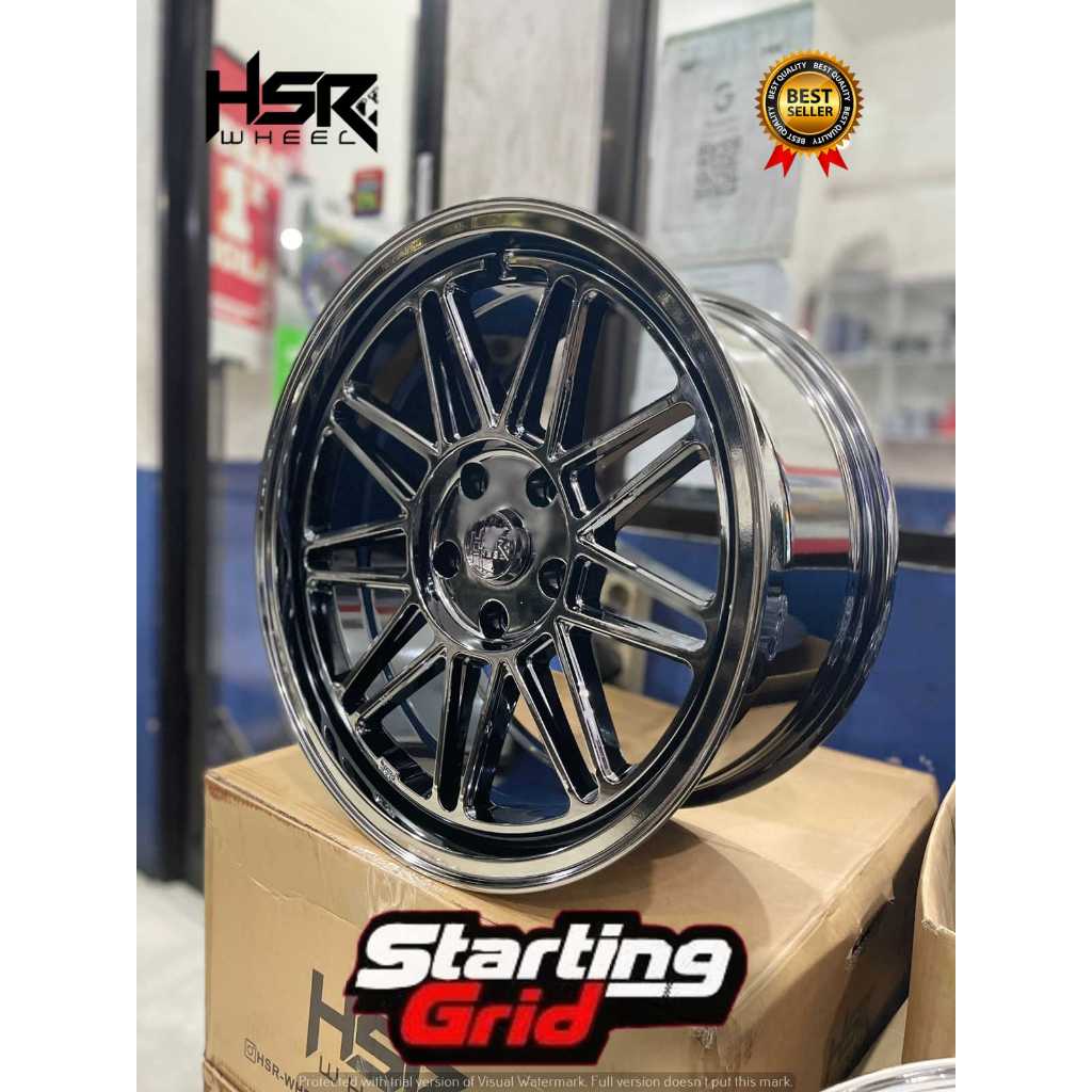 Pelek Mobil Ring 17 Black Chrome Untuk Innova Rush Terios Dll