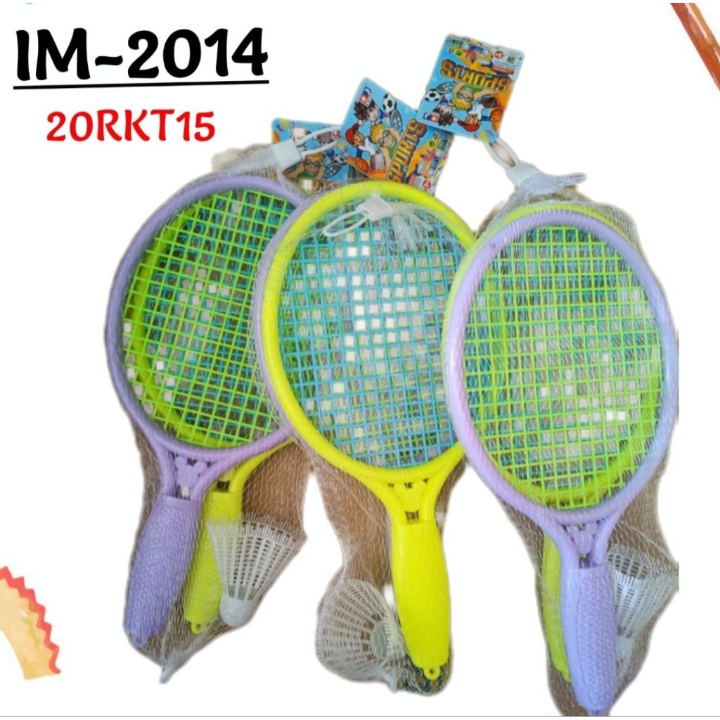 Mainan Raket Bulutangkis / Mainan Raket Badminton plastik / Raket bUlutangkis Anak raket tennis