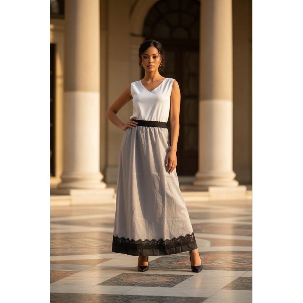 Rok Organza Kombinasi Berukat Premium