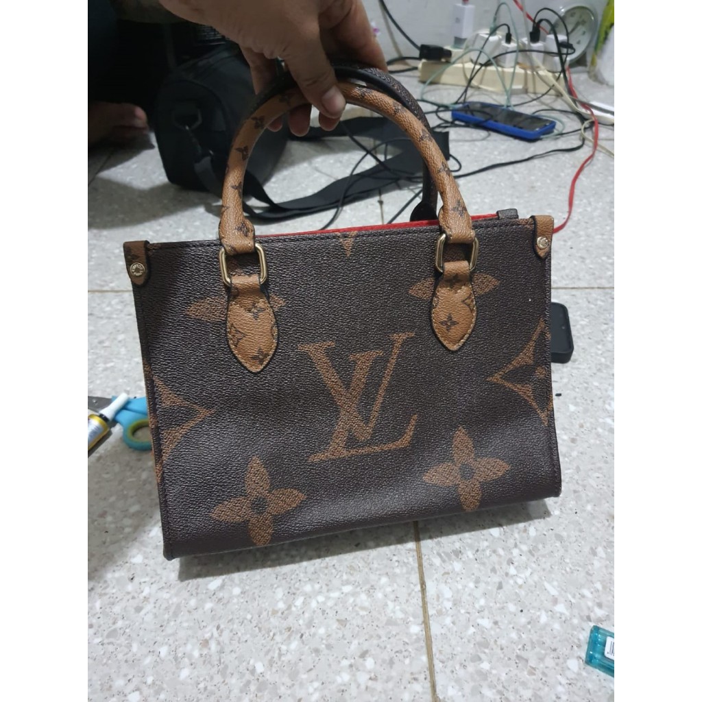 Tas LV M46373 Monogram On The Go PM RFID w/o Pouch Reverse 2 Way Bag