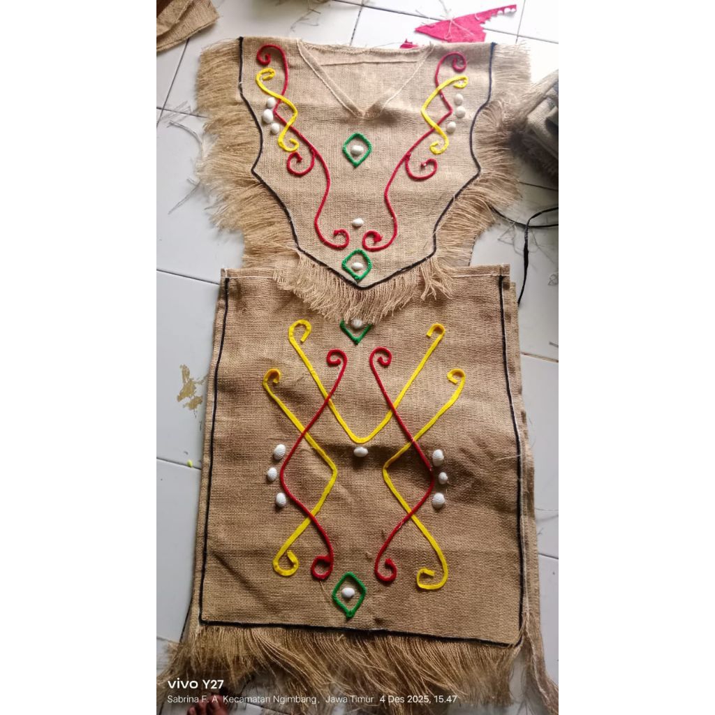 BAJU DAYAK BAJU PAPUA BAJU KARUNG GONI BATIK WARNA WARNI