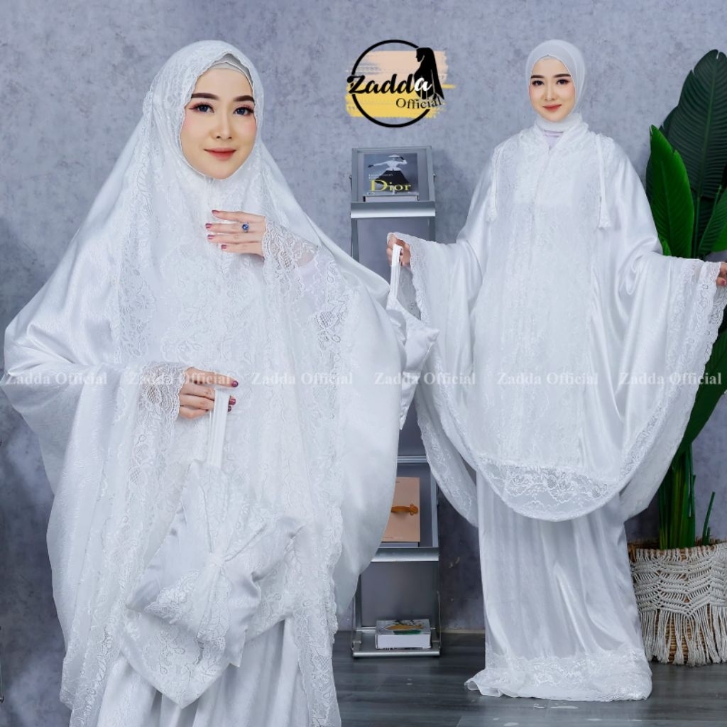 MUKENA SUTRA JUMBO SUTRA PREMIUM RENDA BRUKAT MEWAH ADEM NYAMAN