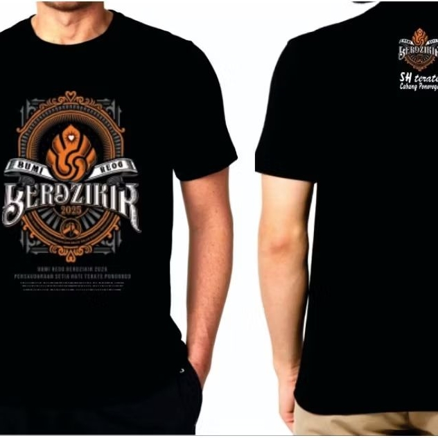 Kaos Official Bumi Reog Berdzikir PSHT BRB 2025 Ponorogo Cotton Combed 24s Sablon Plastisol