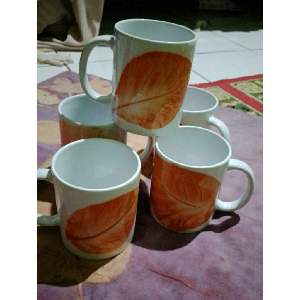 ECOPRINT || MUG ECOPRINT MURAH MERIAH