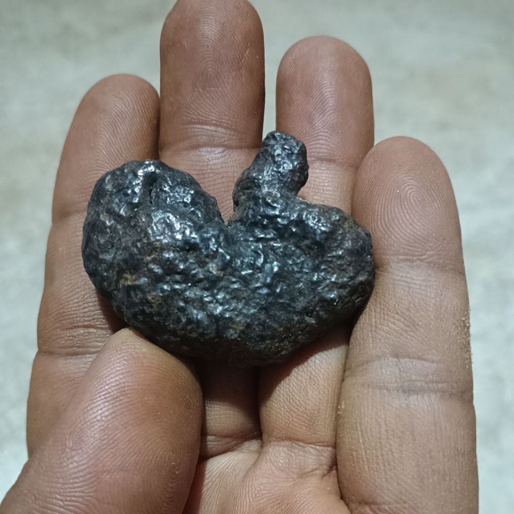 batu badar besi  motif asli alami 100% orijinal