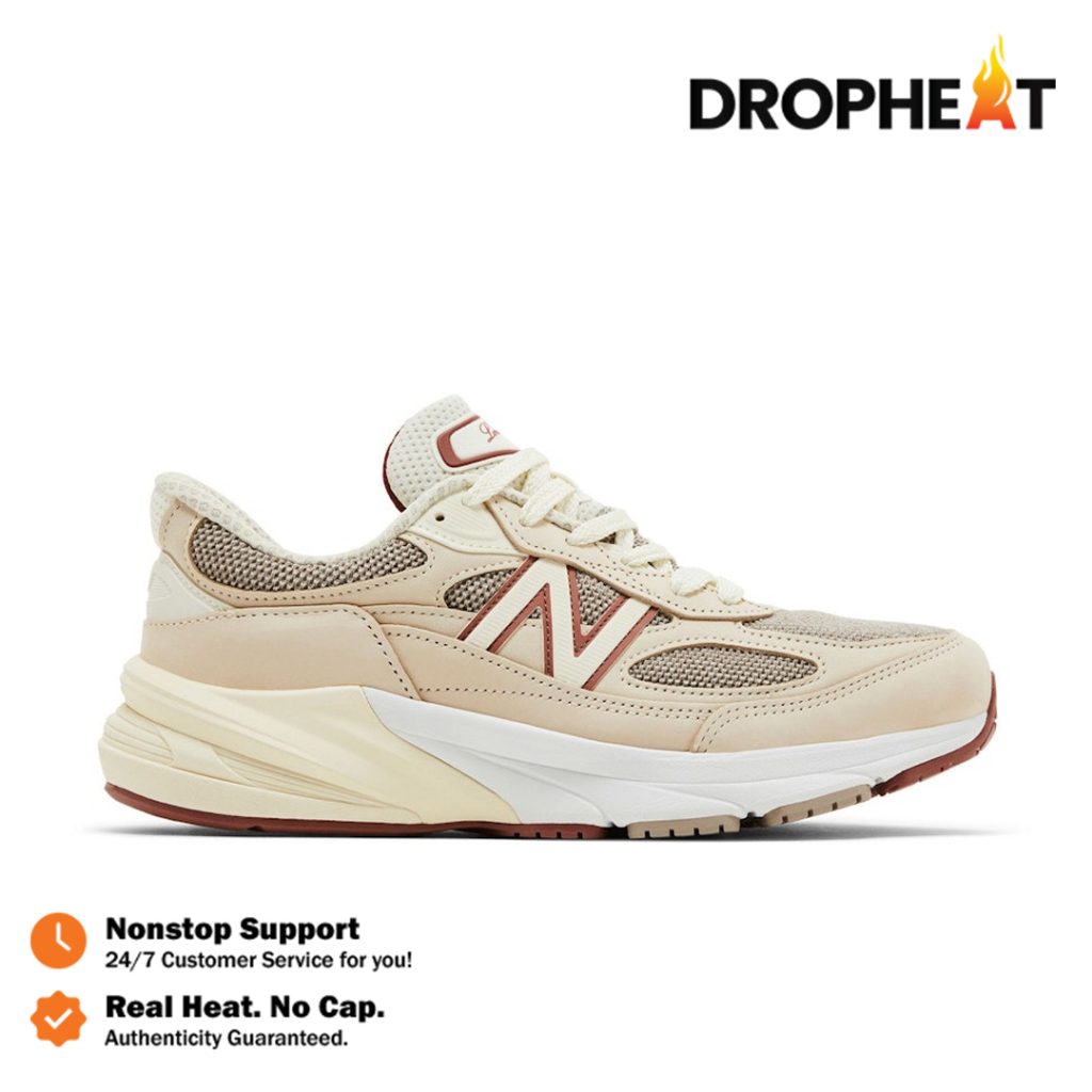 New Balance 990V6 Loro Piana Raw Cashew Made in USA Cream Authentic