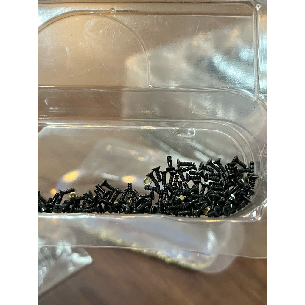 SCREW DAN NUTS BLACK AND GOLD FINGERBOARD TECH DECK