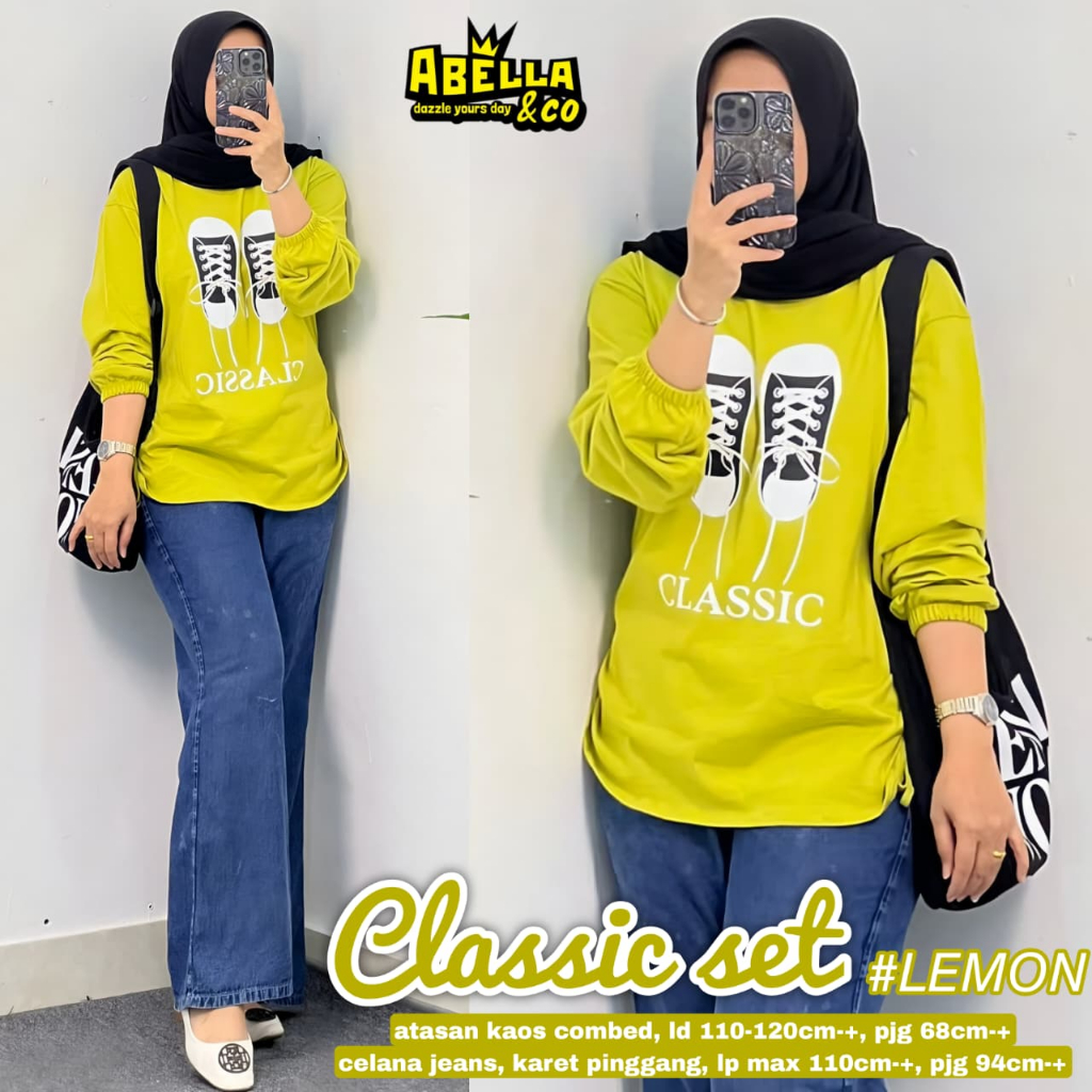 Pakaian Wanita HQ CLASSIC SET From AbELLA FASHION STORE