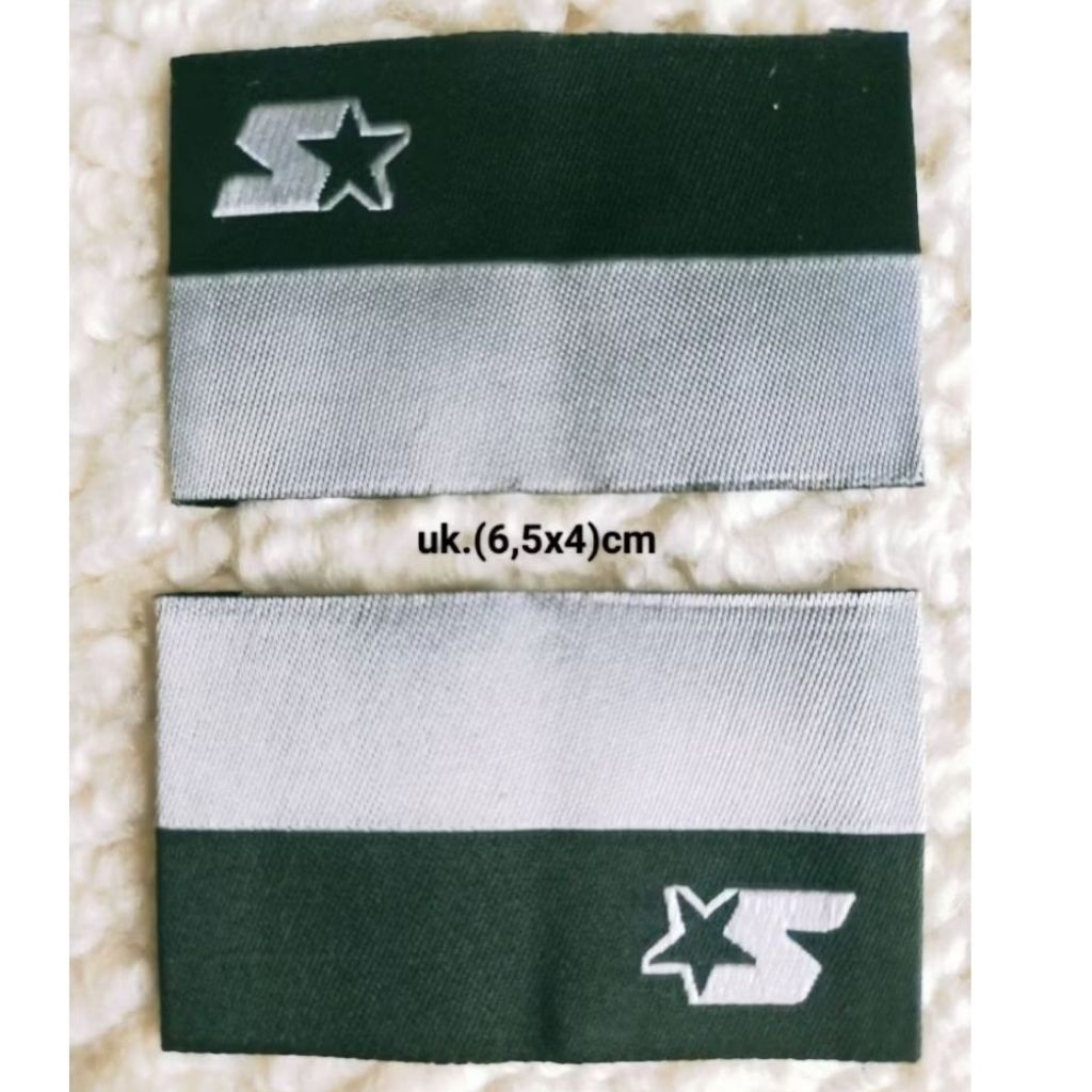 tag starter label logo (harga/pack/100pcs)