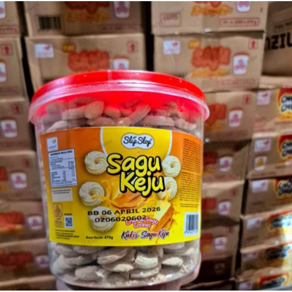 TERMURAH Kue Sagu Keju 470g / kue saju / sagu keju toples