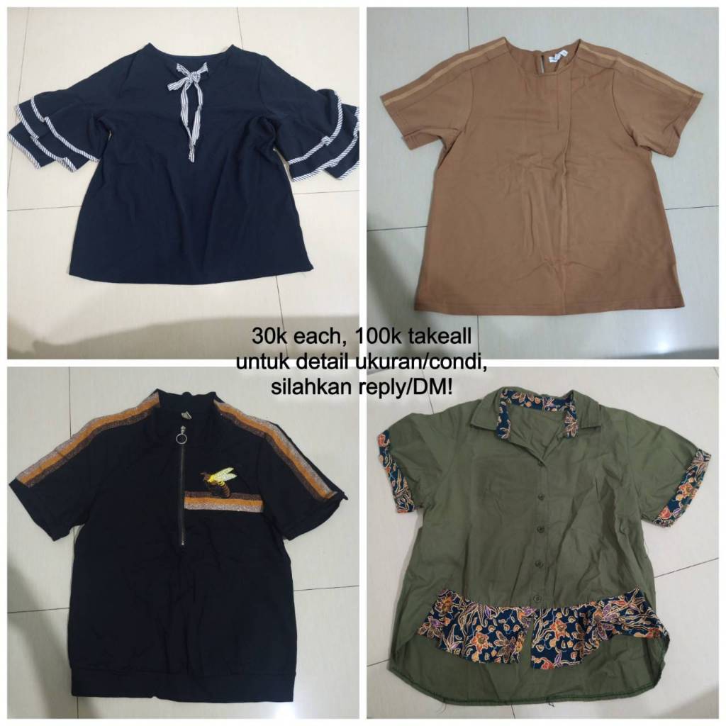 Baju Preloved Celana Pendek Rok Pendek Preloved/Bekas Pemakaian Pribadi Motif Batik, Jeans