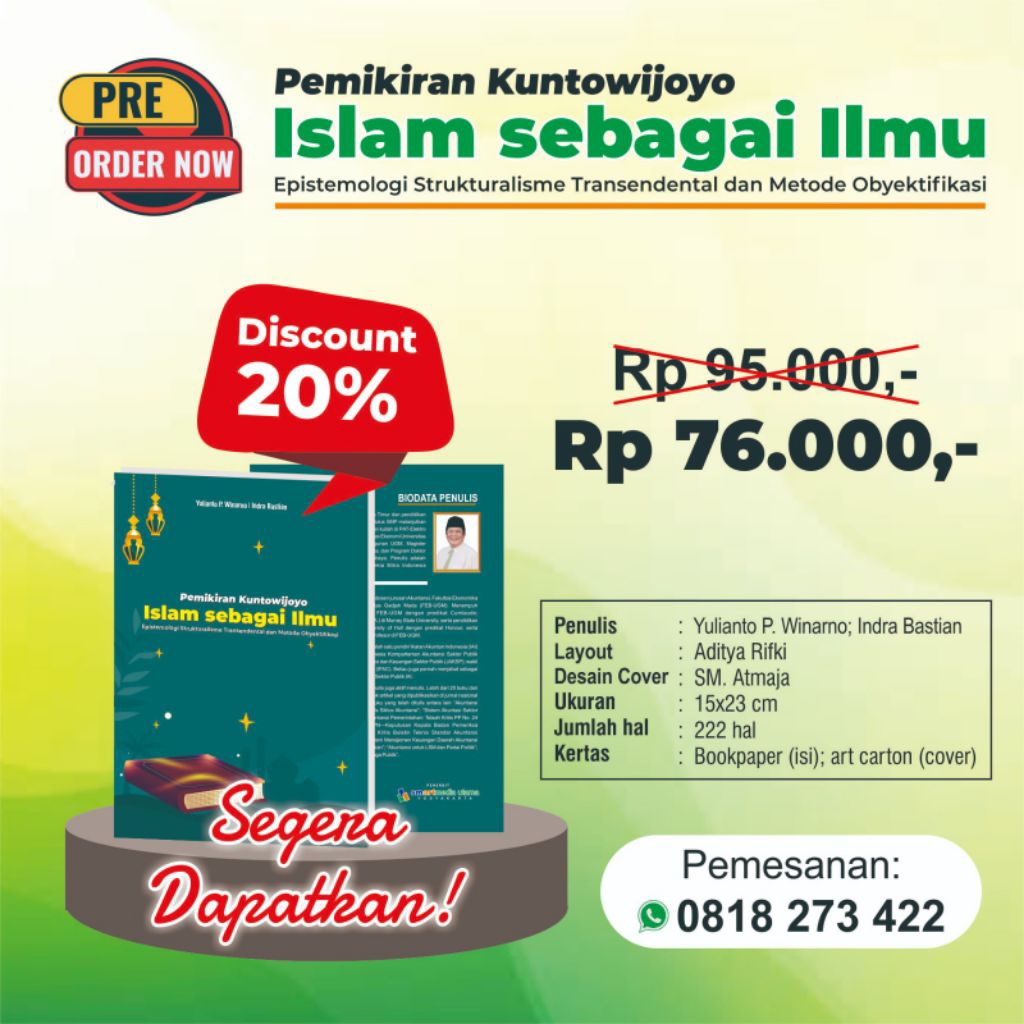 Buku Pemikiran Kuntowijoyo Islam Sebagai Ilmu