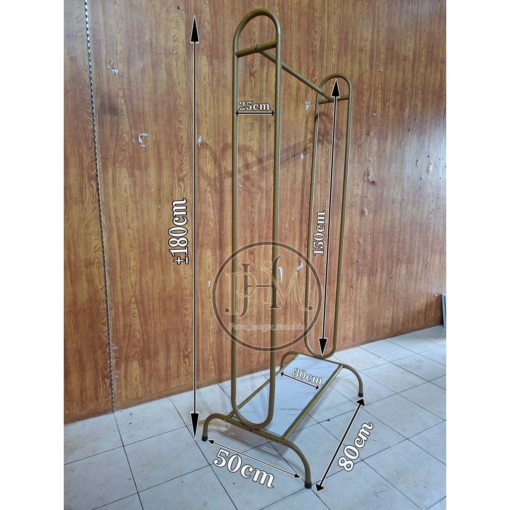 Display gawang oval 2 sisi / gawang oval / gantungan baju / gantungan jeans / gantungan daster