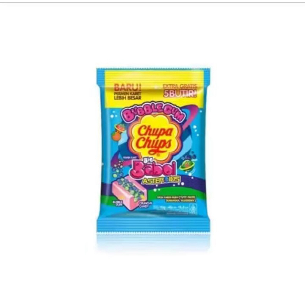 chupa chups big Babol asteroid crunchy pack 125g