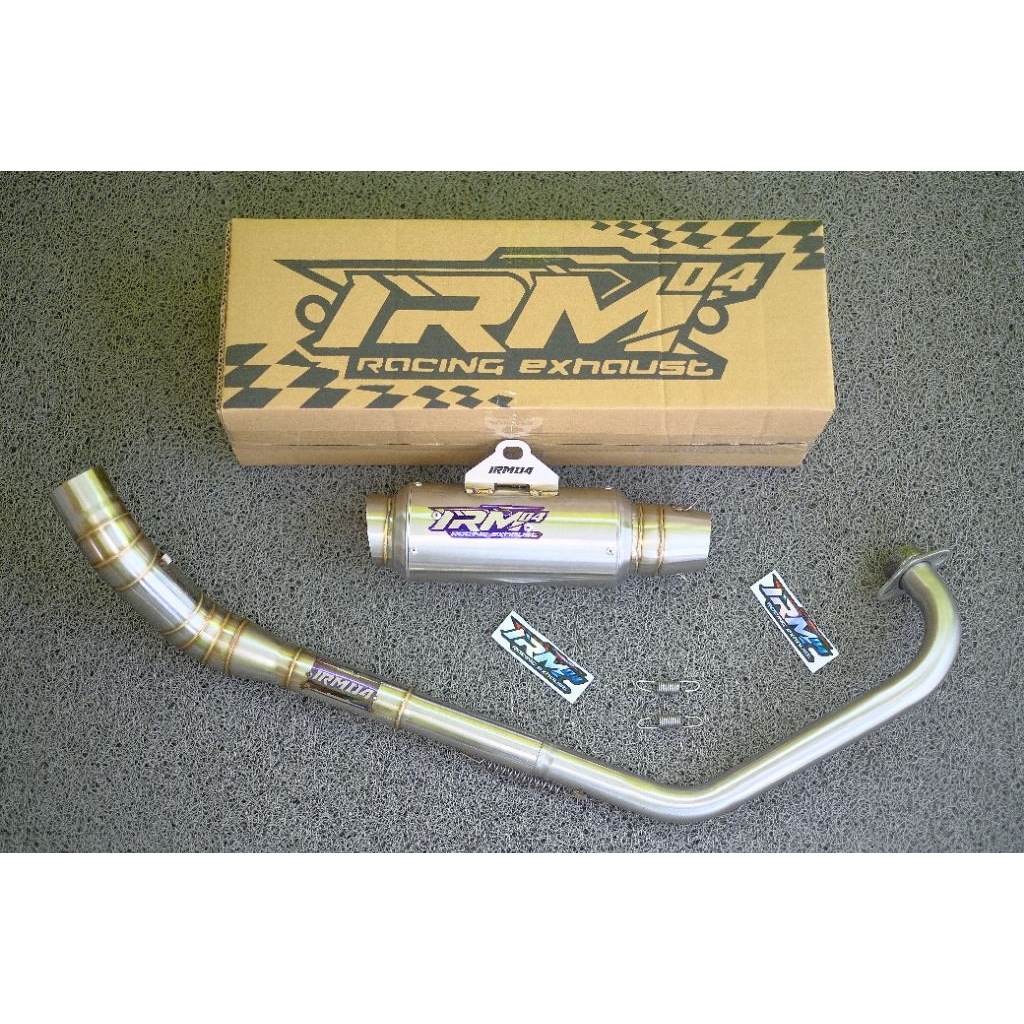 knalpot vixion satria fu sonic150r cb150r cb150r facelift cb150 knalpot racing original irm