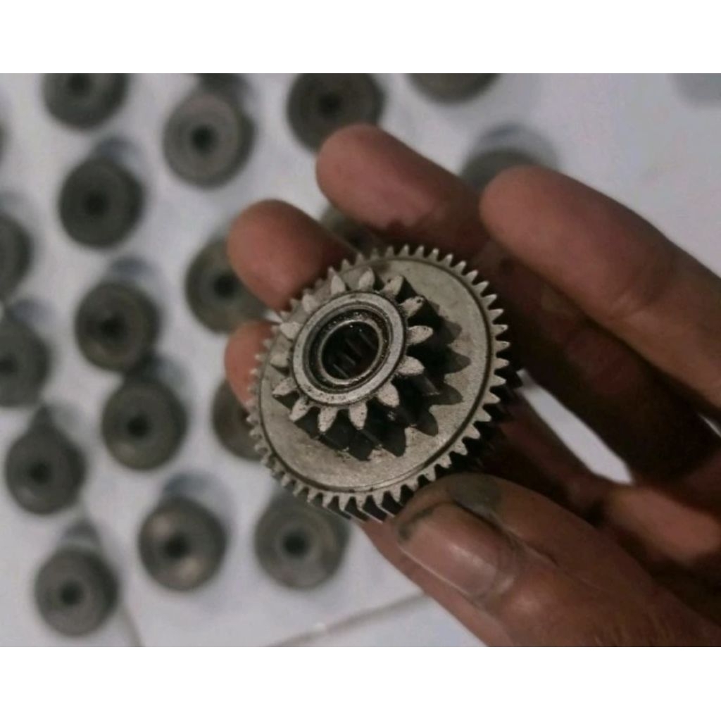 gigi kecil penghantar stater fizR fiz fullcluth poswan Alfa sigma original