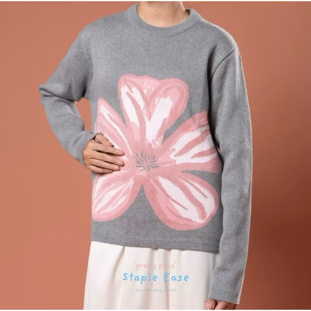 Ready Stock Bwbyaz Claire Blossom Knit