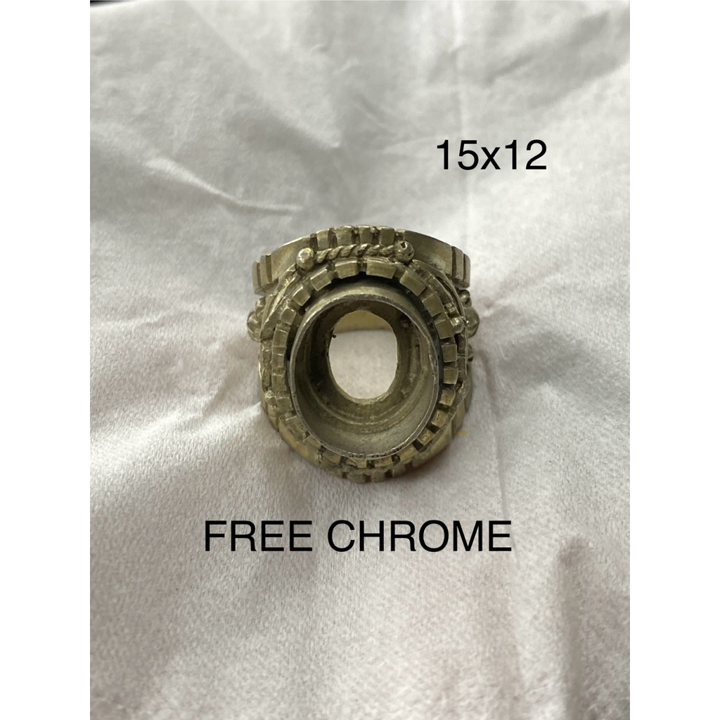 ring alpaka rasa perak ukiran indah