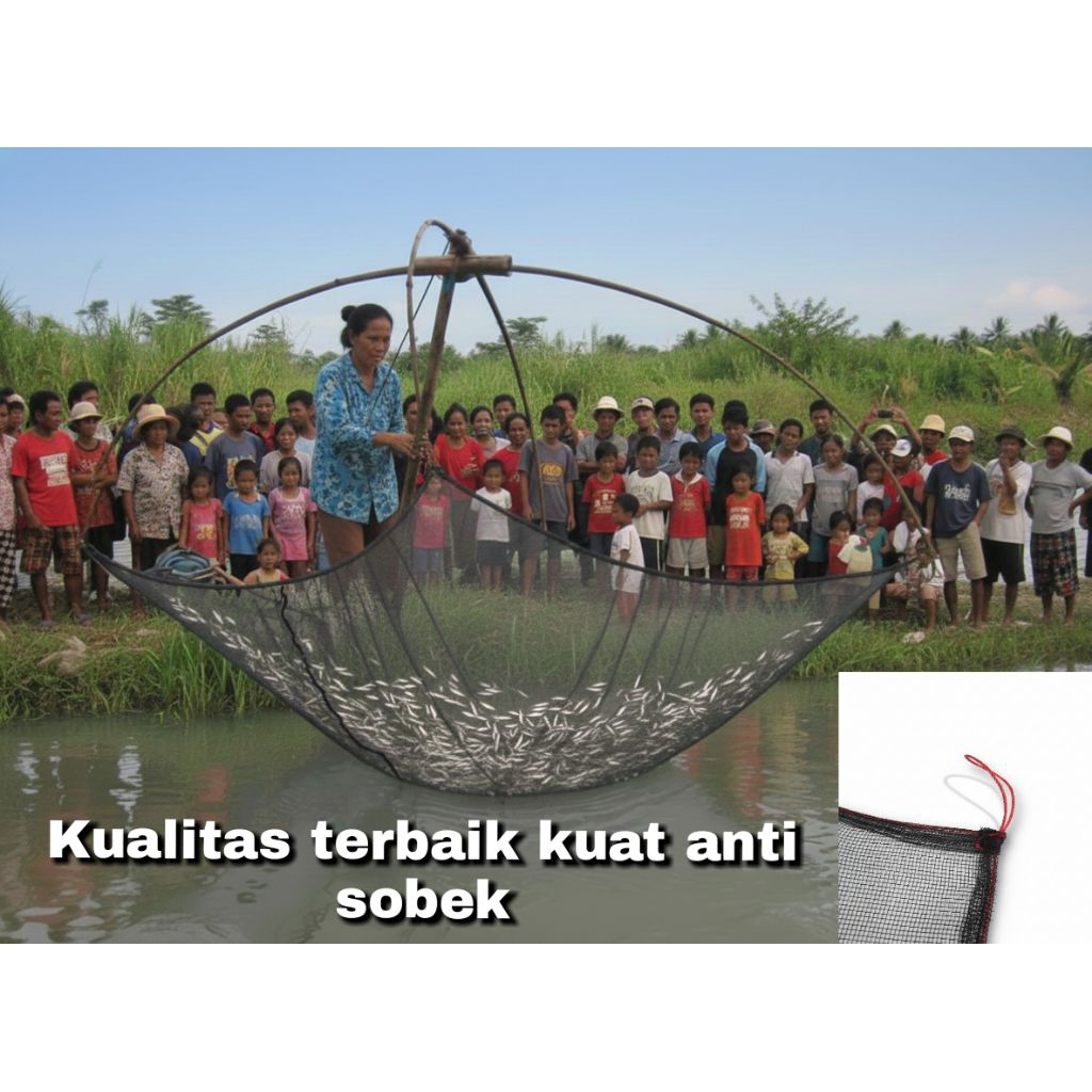 hanco-anco pukat ikan ukuran 2mX2m
