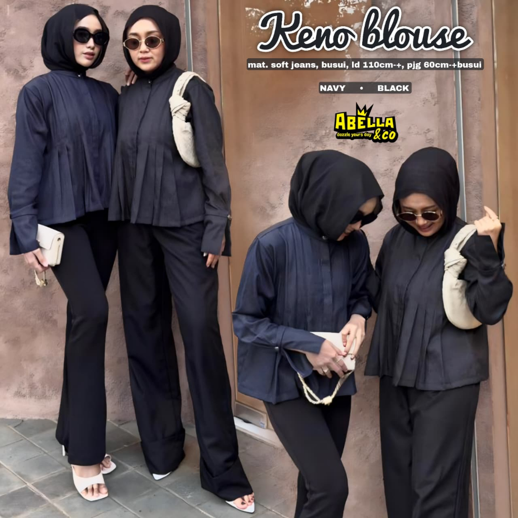 Pakaian Wanita HQ KENO BLOUSE From AbELLA FASHION STORE