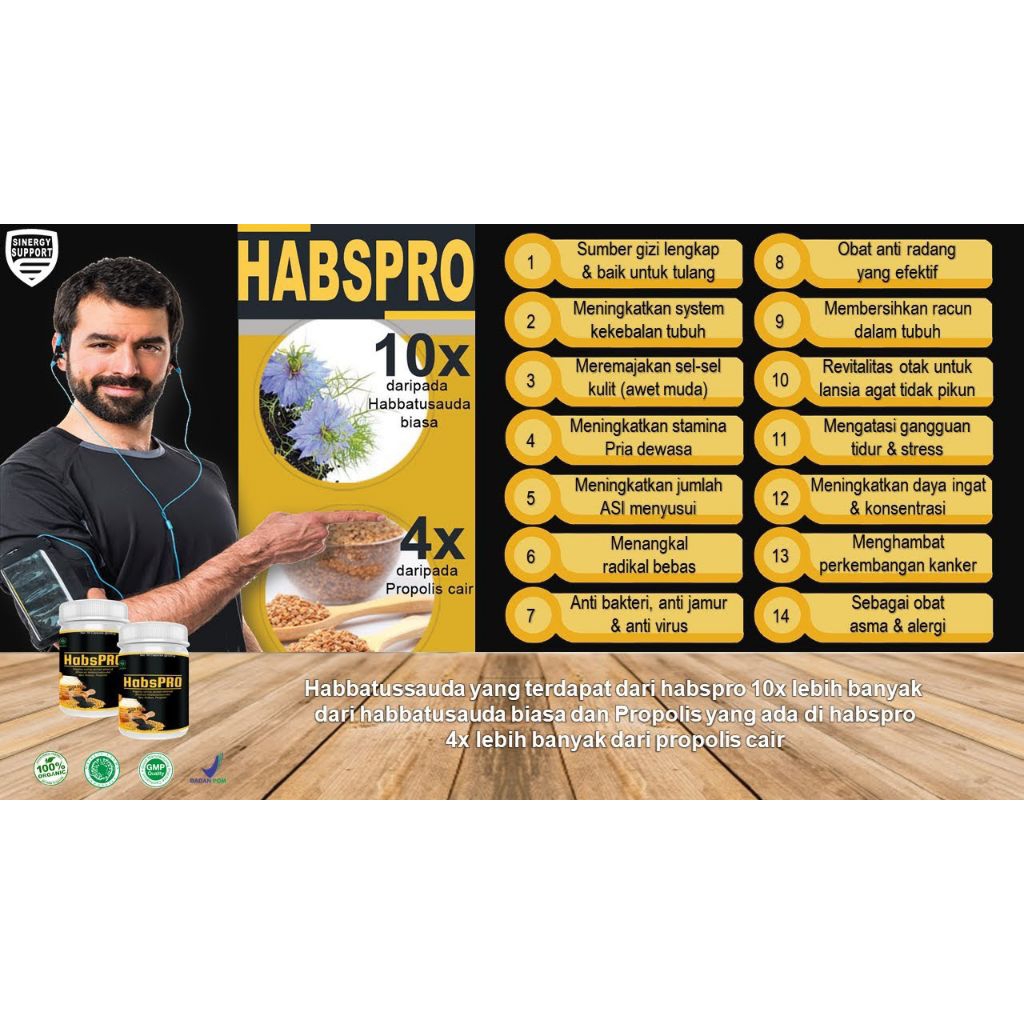 HABSPRO (Habbatussauda) kapsul herbal 100% original