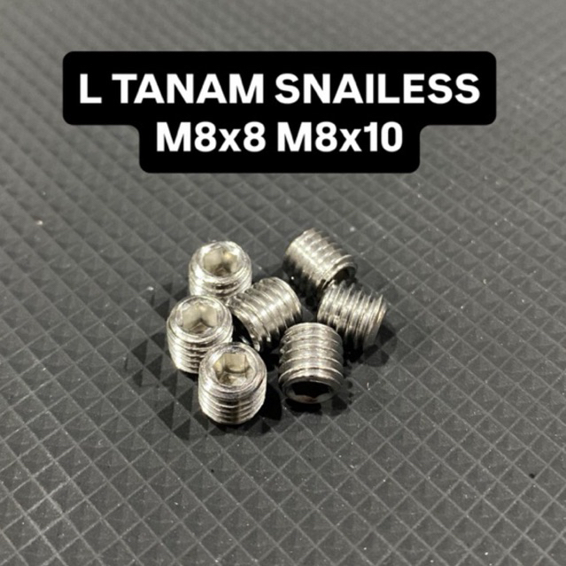 L TANAM STAINLESS M8x8 M8x10 ANTI KARAT