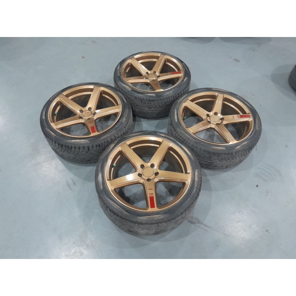 JUAL VELG RACING R20X8,5/9,5 5X114,3 ET BRONZ