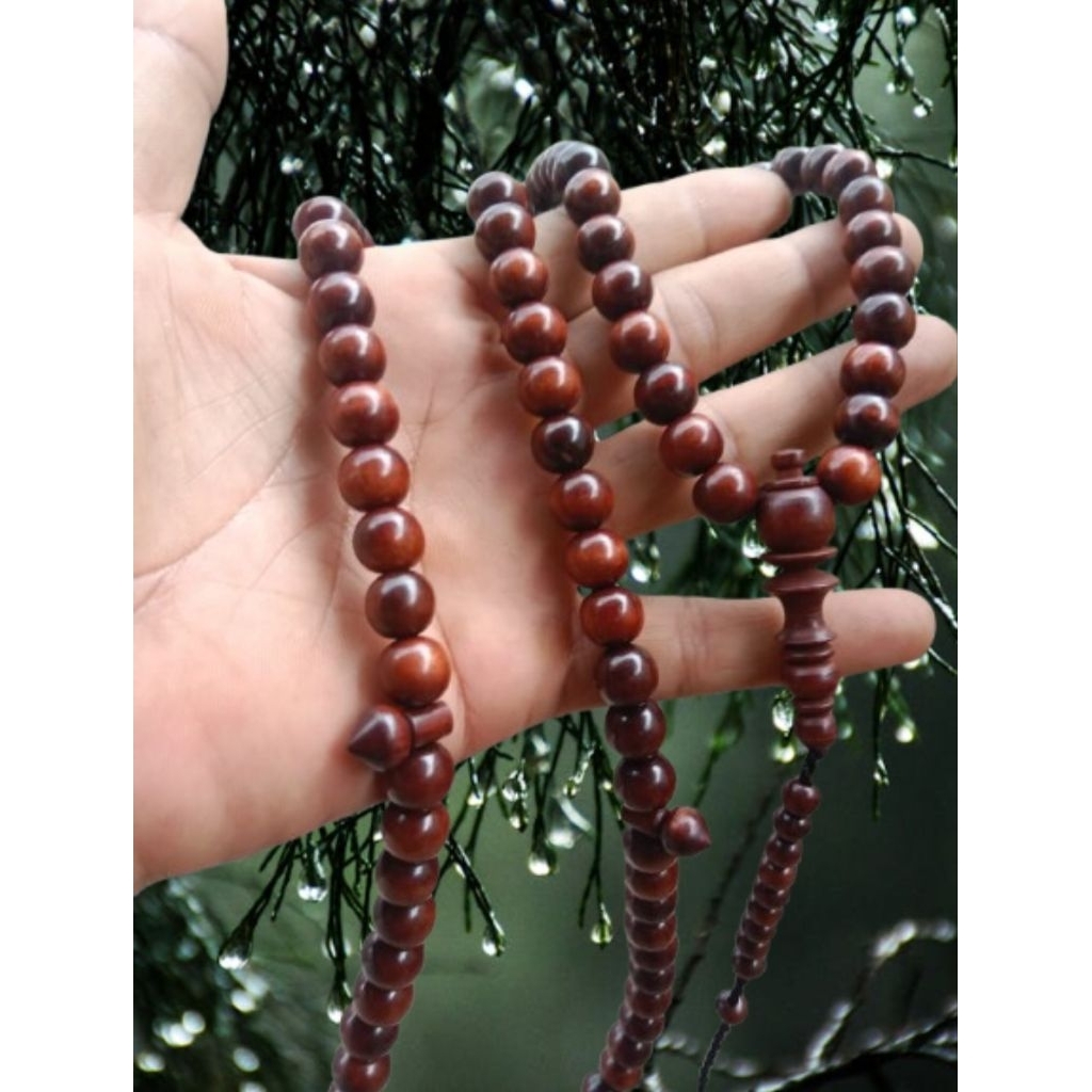 Tasbih kayu stigi asli 10mm tasbih stigi laut asli tasbih stigi hitam
