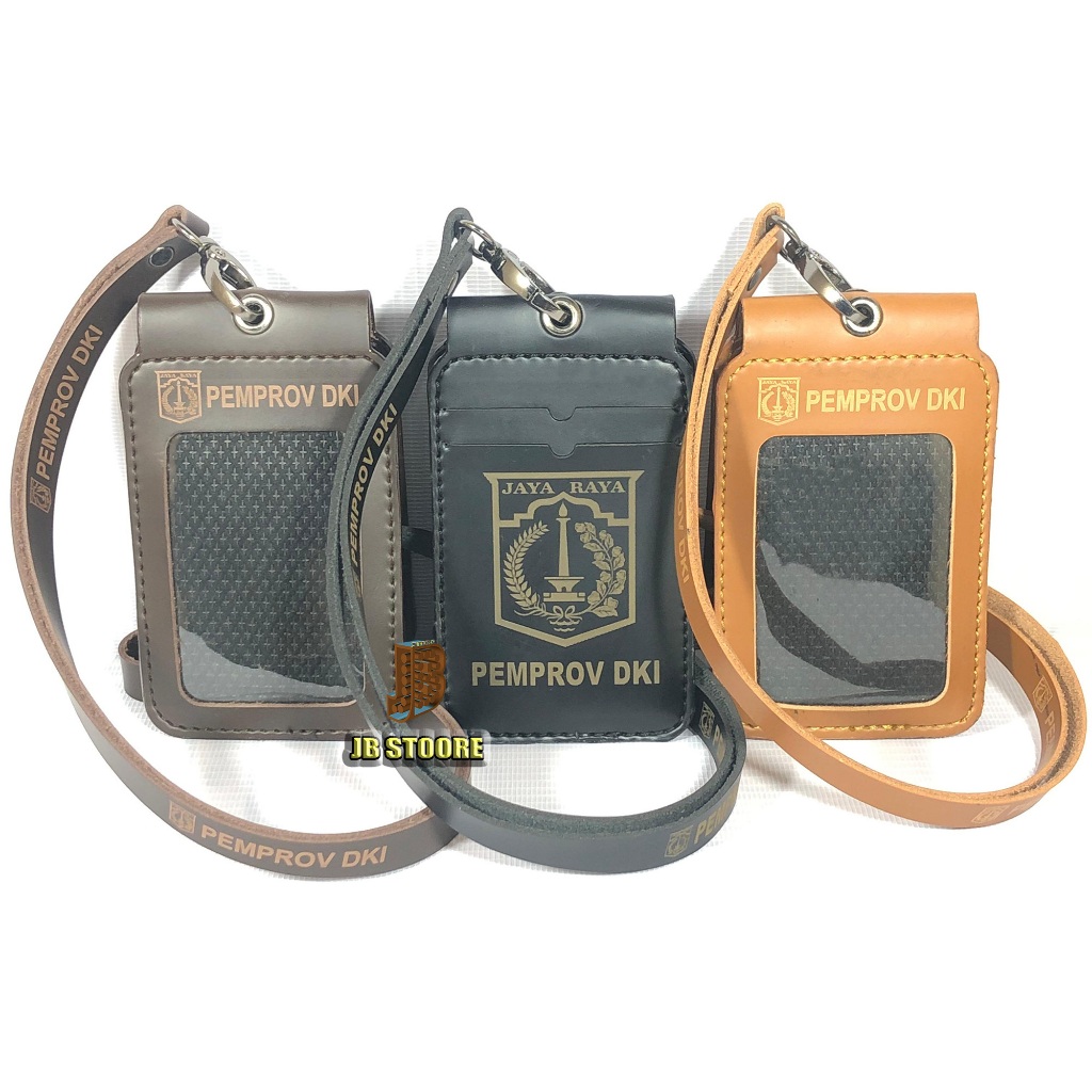 Tempat Id Card PEMPROV DKI Lipat Magnet / Id Card Pemprov Dki Saku Magnet / name tag pemprov dki