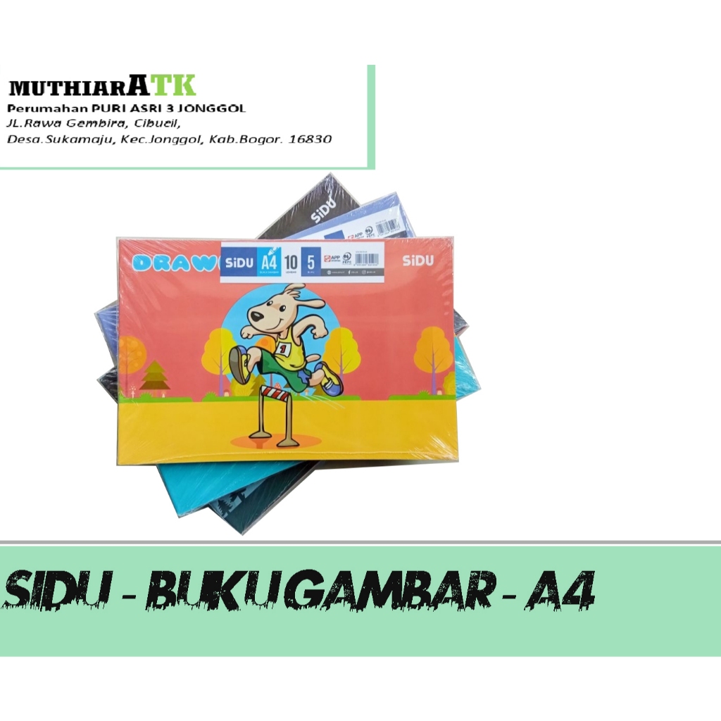 Buku Gambar Sidu A4 1 Pack isi 5 Buku Gambar