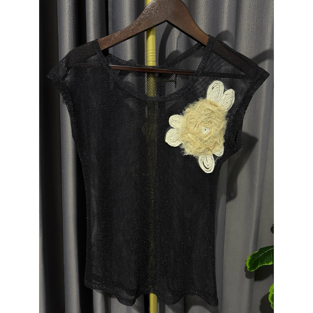 Preloved top outer jaring | outer jaring wanita murah | outer jaring wanita kekinian | outer jaring 