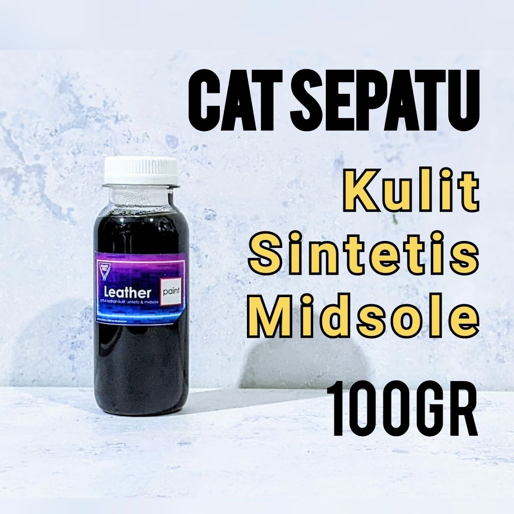 CAT SEPATU / TAS - berbahan Kulit, sintetis & CAT SOL (midsole)