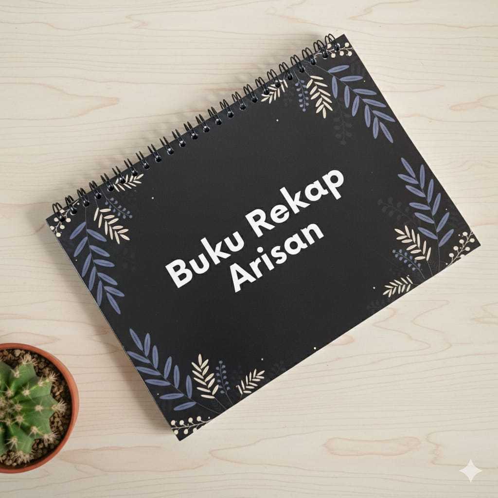 BUKU ARISAN / BUKU REKAP ARISAN BULANAN / BUKU CATATAN ARISAN / UKURAN A5 ISI 50 LEMBAR