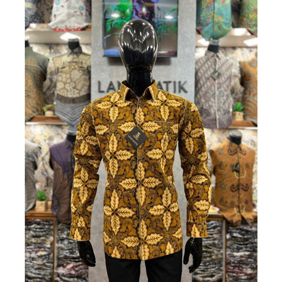 Lano Batik Tulis Klasik Bahan Katun | Kemeja Batik Pria Lengan Panjang | TLS