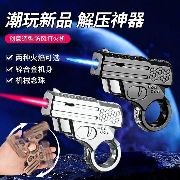Korek Api Gas Model Pistol Mini Ring Finger Spinner Unik / Korek Api Pistol