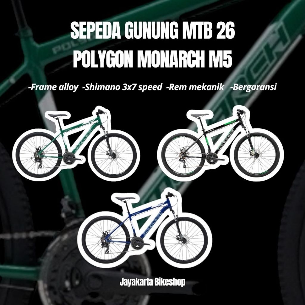 SEPEDA GUNUNG MTB 26 POLYGON MONARCH M5 | MOUNTAIN BIKE DEWASA ORIGINAL DAN BERGARANSI
