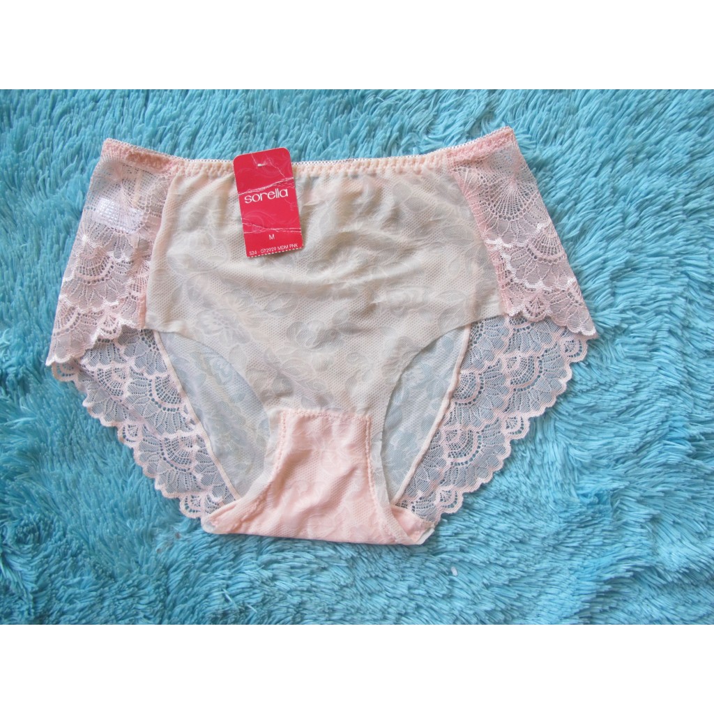 CELANA DALAM SORELLA 929 PNK SIZE M - SEAMLESS LACE PANTY