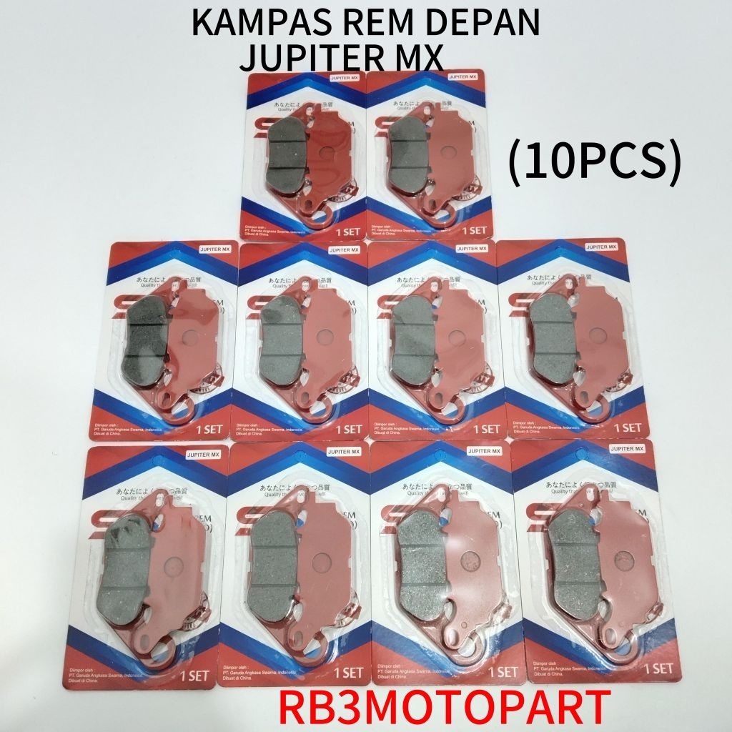 (10 PCS) DISPAD KAMPAS REM DEPAN SS JUPITER MX Z NEW 115 VIXION XABER VEGAZR MIO MIOJ