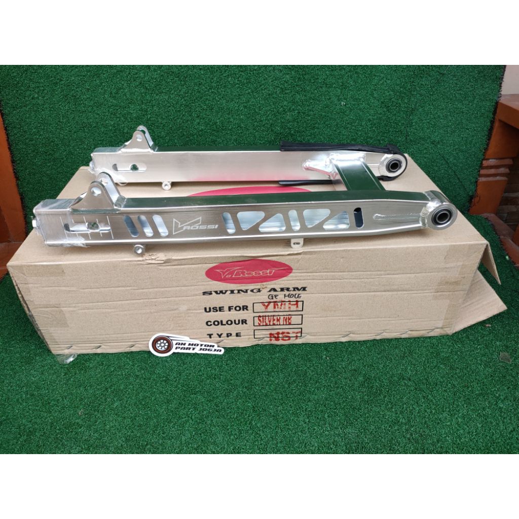 SWING ARM SASIS SAPIT URANG YAMAHA NST GRAFIR HOLE JUPITER Z FIZR LONG FI ALL SILVER POLISH HITAM k2