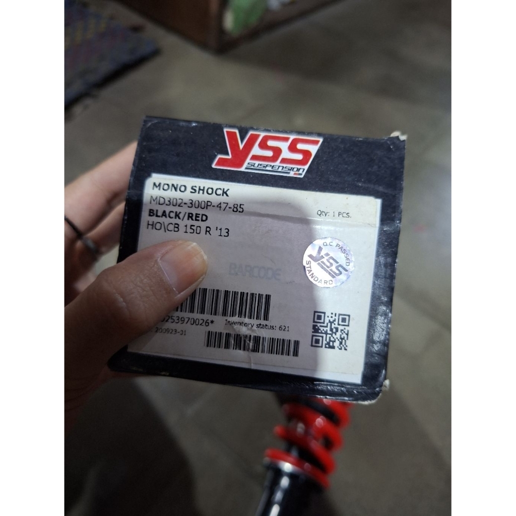 SOK YSS HONDA CB 150 R WARNA MERAH MONO SHOCK